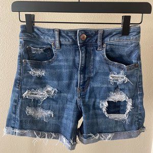 American Eagle Denim Shorts-Hi-Rise O